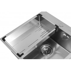 Кухонная мойка ARFEKA Eco AR мойка 600*500, коландер G, дозатор Satin +CL AR G+DS AR