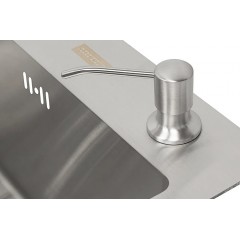 Кухонная мойка ARFEKA Eco AR мойка 600*500, коландер G, дозатор Satin +CL AR G+DS AR