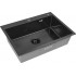 Кухонная мойка ARFEKA ECO AR 700*500 BLACK PVD NANO DECOR MILLET GRAINS