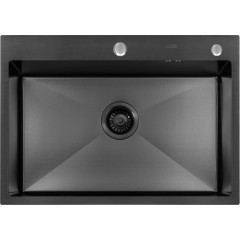 Кухонная мойка ARFEKA ECO AR 700*500 BLACK PVD NANO DECOR MILLET GRAINS