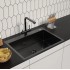 Кухонная мойка ARFEKA ECO AR 700*500 BLACK PVD NANO DECOR MILLET GRAINS