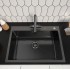 Кухонная мойка ARFEKA ECO AR 700*500 BLACK PVD NANO DECOR MILLET GRAINS