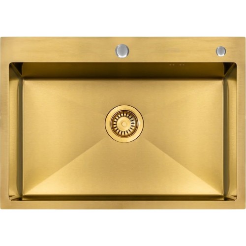 Кухонная мойка ARFEKA ECO AR 700*500 GOLD PVD NANO