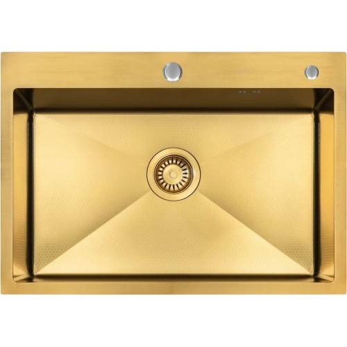 Кухонная мойка ARFEKA ECO AR 700*500 GOLD PVD NANO DECOR
