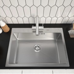 Кухонная мойка ARFEKA ECO AR 700*500 SATIN DECOR MILLET GRAINS