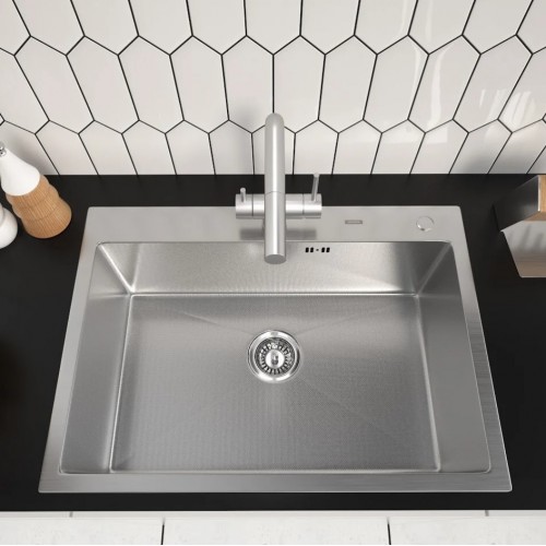 Кухонная мойка ARFEKA ECO AR 700*500 SATIN DECOR MILLET GRAINS