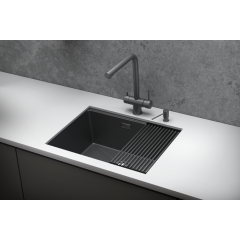 Кухонная мойка Granula KS-6045U (графит матовый)
