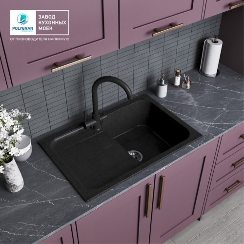 Кухонная мойка Polygran Alto 780 (космос)