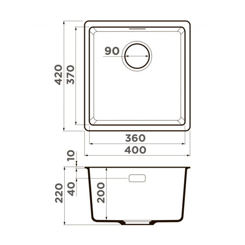 Кухонная мойка Omoikiri Daisen 42 WH 4997520 (белый)