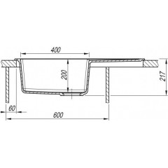 Кухонная мойка ARFEKA ZIA 76 Wet Graphite