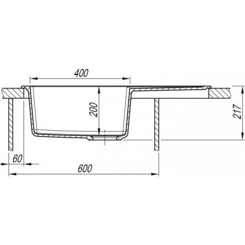 Кухонная мойка ARFEKA ZIA 76 Silken White