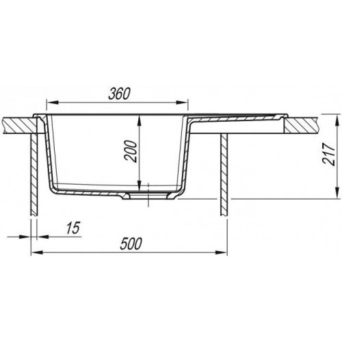 Кухонная мойка ARFEKA ZIA 65 Wet Graphite