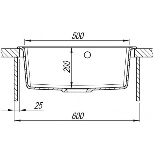 Кухонная мойка ARFEKA Dalago 57 Wet Graphite