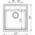 Кухонная мойка ARFEKA Dalago 47 Shadow Grey
