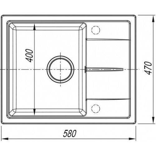 Кухонная мойка ARFEKA Alexia 58 Silken White