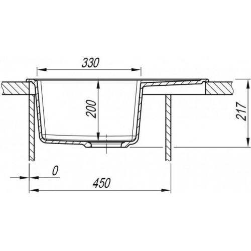 Кухонная мойка ARFEKA Alexia 58 Shadow Grey