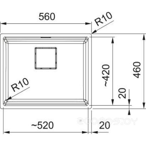 Кухонная мойка Franke Mythos KNG 110-52 125.0731.689 (темно-серый)
