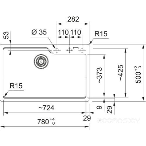 Кухонная мойка Franke Maris UBG 610-72 114.0741.506 (графит)