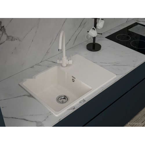 Кухонная мойка GranFest GF-Urban-668L (белый)