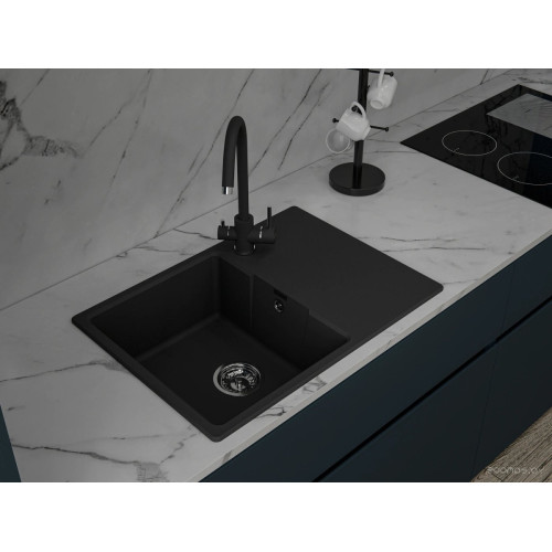 Кухонная мойка GranFest GF-Urban-668L (черный)