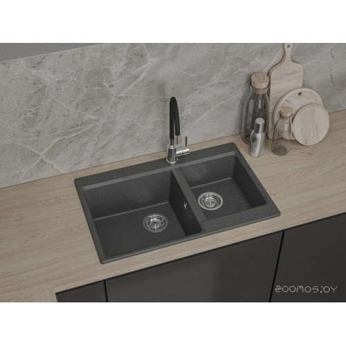 Кухонная мойка GranFest GF-LV-780K (графит)