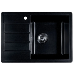 Кухонная мойка Marblan Recta R (оникс, с сифоном)