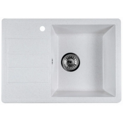 Кухонная мойка Marblan Recta R (бежевый, с сифоном)