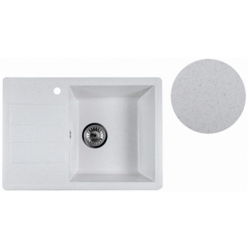 Кухонная мойка Marblan Recta R (бежевый, с сифоном)