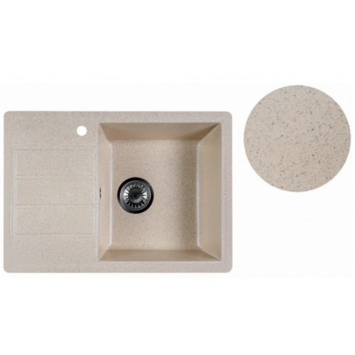 Кухонная мойка Marblan Recta R (гранит, с сифоном)