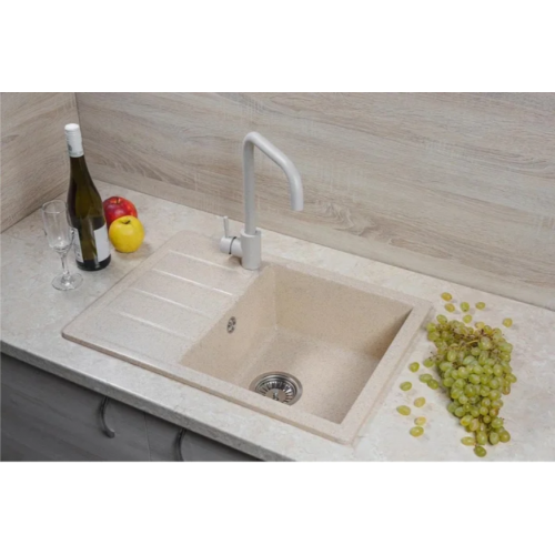 Кухонная мойка Marblan Recta R (гранит, с сифоном)