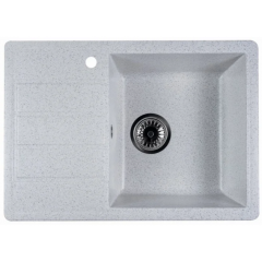 Кухонная мойка Marblan Recta R (серый, с сифоном)