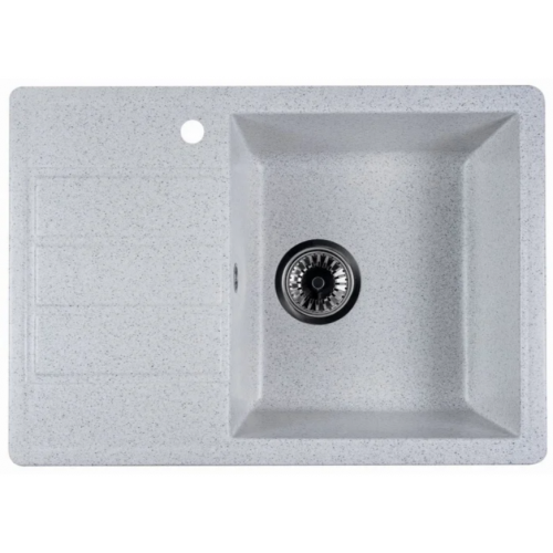 Кухонная мойка Marblan Recta R (серый, с сифоном)