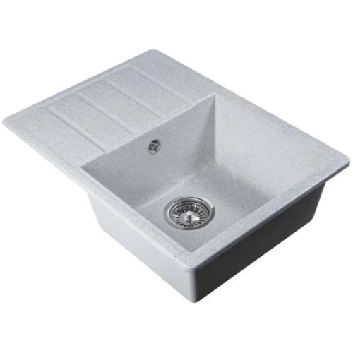 Кухонная мойка Marblan Recta R (серый, с сифоном)