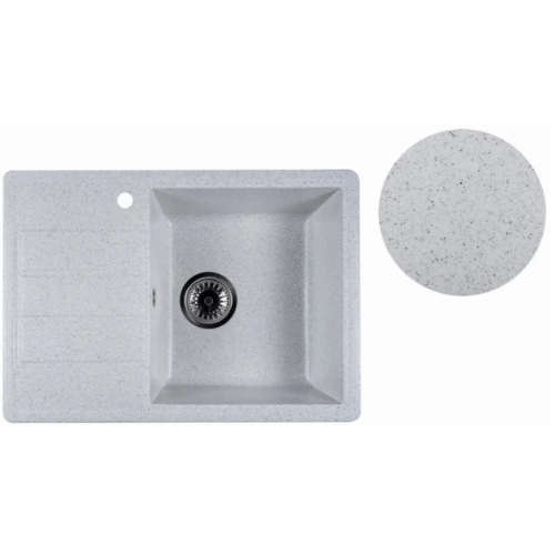 Кухонная мойка Marblan Recta R (серый, с сифоном)