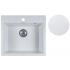 Кухонная мойка Marblan Cubi (иней, с сифоном)
