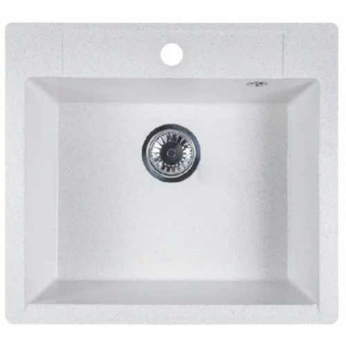 Кухонная мойка Marblan Cubi (бежевый, с сифоном)