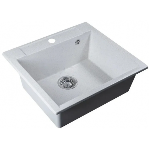 Кухонная мойка Marblan Cubi (бежевый, с сифоном)