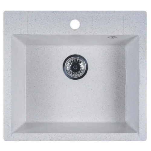 Кухонная мойка Marblan Cubi (серый, с сифоном)