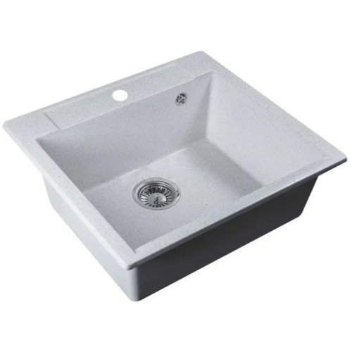 Кухонная мойка Marblan Cubi (серый, с сифоном)