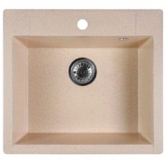 Кухонная мойка Marblan Cubi (гранит, с сифоном)