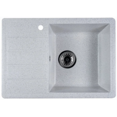 Кухонная мойка Marblan Recta R (иней , с сифоном)