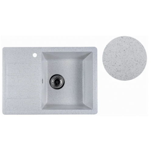 Кухонная мойка Marblan Recta R (иней , с сифоном)