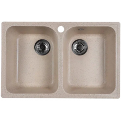 Кухонная мойка Marblan Duas (гранит, с сифоном)
