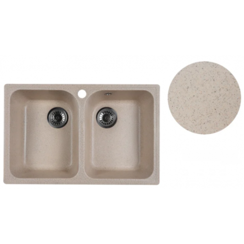 Кухонная мойка Marblan Duas (гранит, с сифоном)