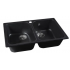 Кухонная мойка Marblan Duas (оникс,с сифоном)