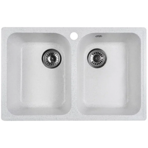 Кухонная мойка Marblan Duas (серый,с сифоном)