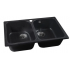 Кухонная мойка Marblan Duas (черный,с сифоном)