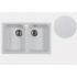 Кухонная мойка Marblan Duas (иней, с сифоном)