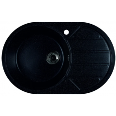 Кухонная мойка Marblan Elon L (черный,с сифоном)