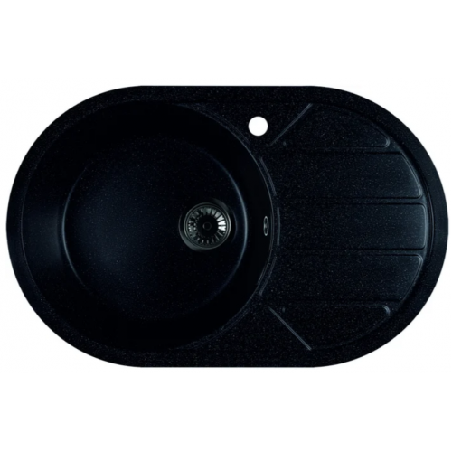 Кухонная мойка Marblan Elon L (черный,с сифоном)